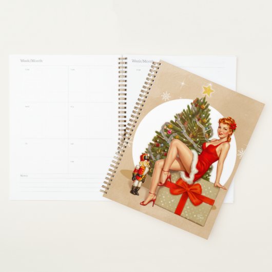 Nutcracker Sweet Retro Pinup Christmas Planner プランナー手帳 (ディスプレー)