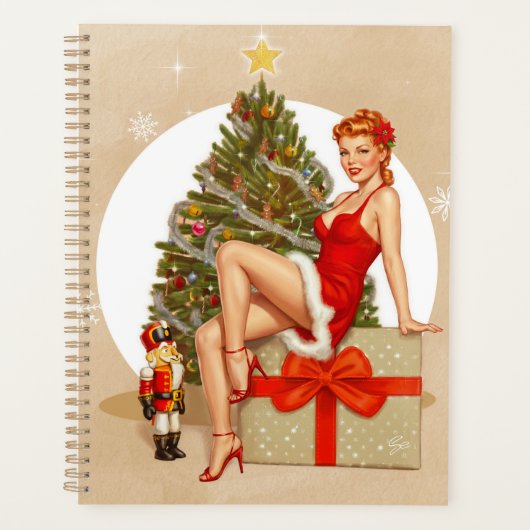 Nutcracker Sweet Retro Pinup Christmas Planner プランナー手帳 (正面)