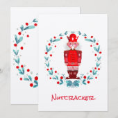 NutCracker Tシャツキーリングクラシックラウンドシール 招待状 (正面/裏面)