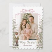 Nutcracker Theme Photo Christmas シーズンカード (正面)