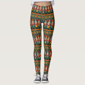 Nutcracker Toy Soldier Christmas Holiday Leggings レギンス (正面)