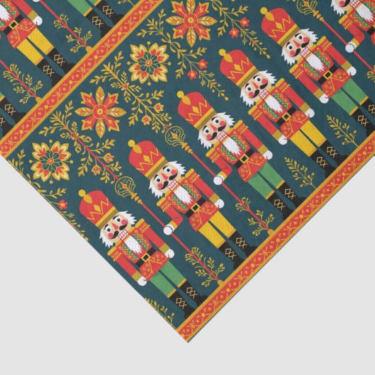 Nutcracker Toy Soldier Pattern Christmas Holiday 薄葉紙 (詳細)