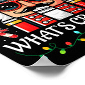 Nutcracker What's Crackin Funny Christmas Men Wome ポスター (角)