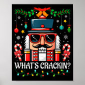 Nutcracker What's Crackin Funny Christmas Men Wome ポスター (正面)