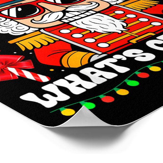 Nutcracker What's Crackin Funny Christmas Men Wome ポスター (角)