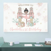 Nutcracker Winter Onederland 1st Birthday Backdrop 横断幕 (トレードショー)