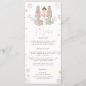 Nutcracker Winter Onederland 1st Birthday Menu プログラム (正面)