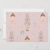 Nutcracker Winter Onederland 1st Birthday Photo サンキューカード (裏面)