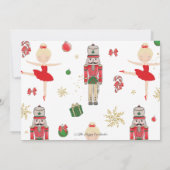 Nutcracker Winter Onederland 1st Birthday Photo 招待状 (裏面)