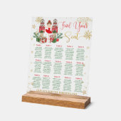 Nutcracker Winter Onederland 1st Birthday Seating  アクリルサイン (傾斜)