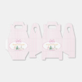 Nutcracker Winter Onederland Pink Bow Birthday フェイバーボックス (折り畳みなし)