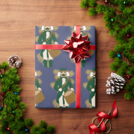 🎁 Nutcracker Wrapping Paper Navy Blue & Gold 🎁 ラッピングペーパー