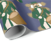 🎁 Nutcracker Wrapping Paper Navy Blue & Gold 🎁 ラッピングペーパー (ロールコーナー)