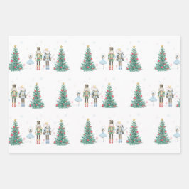 Nutcracker Wrapping Paper- Pastel and Festive ラッピングペーパーシート