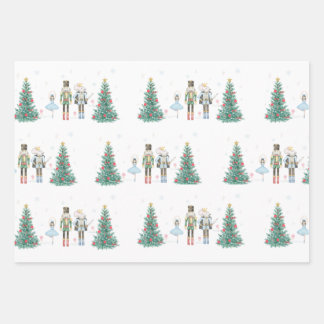 Nutcracker Wrapping Paper- Pastel and Festive ラッピングペーパーシート