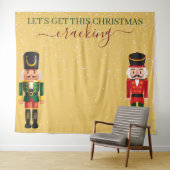 Nutcracker Yellow Christmas Photo Booth Backdrop タペストリー (インサイチュ(横))
