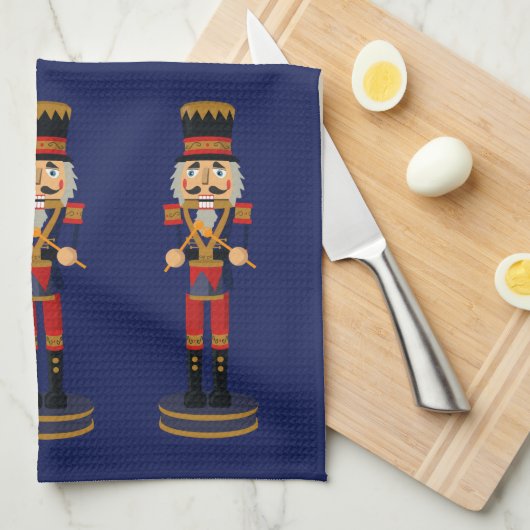 NutcrackerDrummers キッチンタオル (四つ折り)