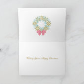 Nutcraker, Ballerina, snowflaks & Christmas tree シーズンカード (内部)