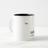 Nutellaおもしろい定義 ツートーンマグカップ (正面左)