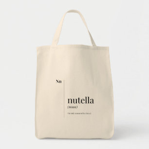 Nutellaおもしろい定義 トートバッグ