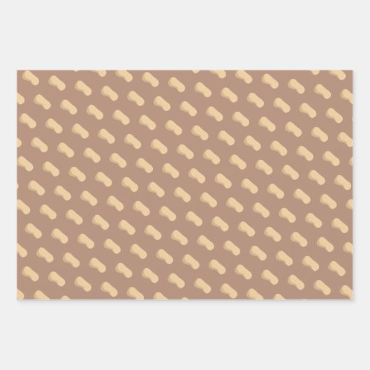 Nutes about you Valentine Anniversaryユーモアのピーナッツ ラッピングペーパーシート (正面)