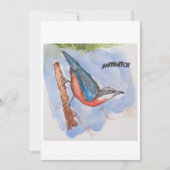 Nuthatch Greeting Card 招待状 (正面)