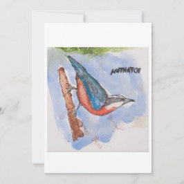 Nuthatch Greeting Card 招待状