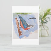 Nuthatch Greeting Card 招待状 (スタンド正面)