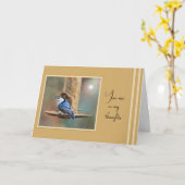 Nuthatch - Thinking of You & Praying for You Card カード (黄色い花)