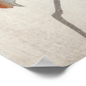 Nuthatcher atop Persimmons by Ohara Koson Japanese ポスター (角)