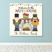 NUTHOUSEへようこそパーソナライズされた キャンバスプリント (インサイチュ (ウッドフロア))