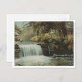 Nutley NJ, Yantacaw秋, 1908ヴィンテージ ポストカード (正面/裏面)