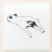 Nutmeg Pause ガラスコースター (正面)