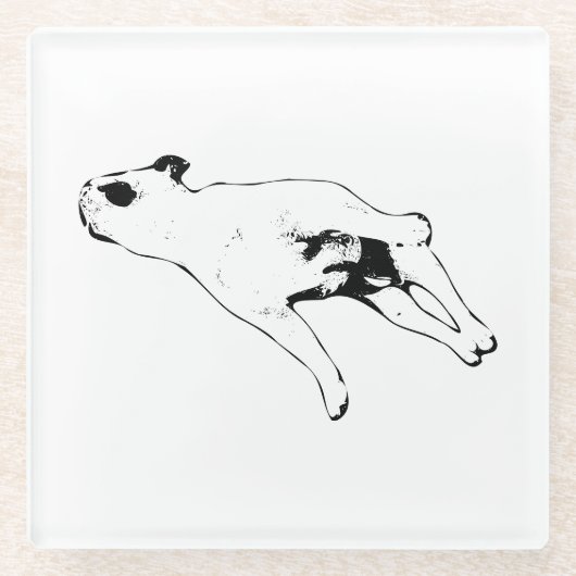 Nutmeg Pause ガラスコースター (正面)