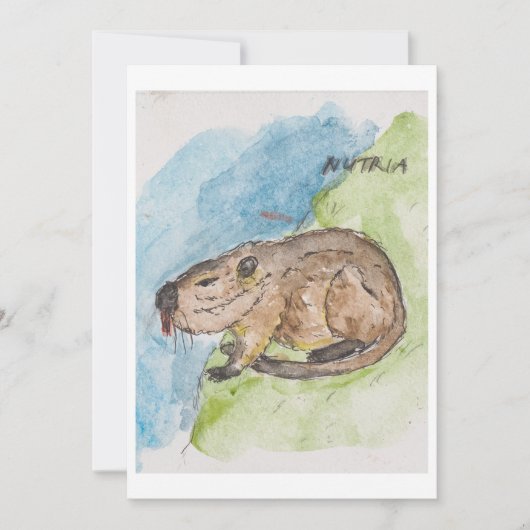 Nutria Greeting Card シーズンカード (正面)