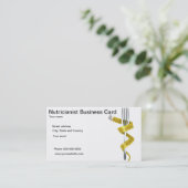 NutricianistまたはNutricionistの名刺 名刺 (スタンド正面)