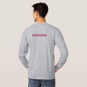 Nutritarian住むために食べて下さい Tシャツ (裏面フル)