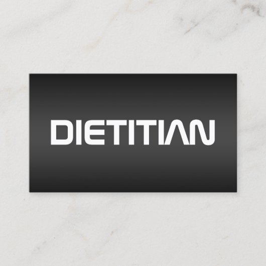 Nutrition Trainer Dietitian Foodie 名刺 (正面)