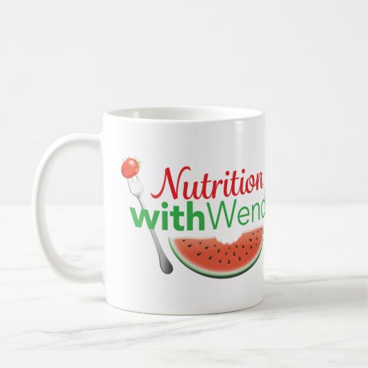 Nutrition-with-Wendi_Logo_PRT コーヒーマグカップ (左)