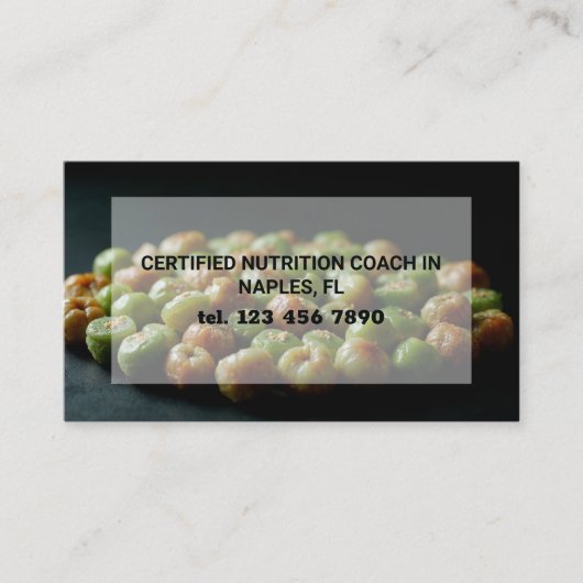 Nutritionist Dietitian QR Code 名刺 (正面)