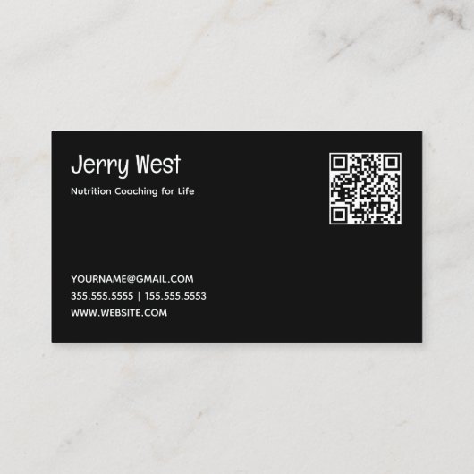 🍌 Nutritionist Foodie Custom QR 名刺 (裏面)
