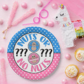 NutsまたはNo Nutsをテーマにしたジェンダーがパーティープレートを明らかにする ペーパープレート (パーティー)