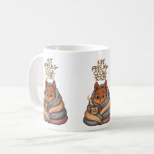 Nut's 感じ Social Today - Cozy Squirrel Introvert コーヒーマグカップ (正面左)