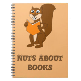 Nuts About Books Squirrel ノートブック
