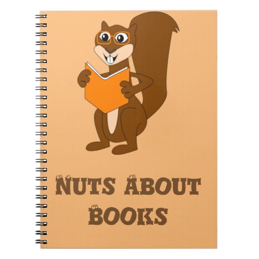 Nuts About Books Squirrel ノートブック (正面)