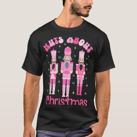 Nuts About Christmas Nutcracker Funny Christmas Tシャツ (正面)