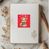 Nuts About Christmas Playful Squirrel Winter Dress シール