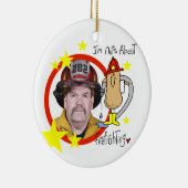 Nuts About Firefightingフォトオーナメント セラミックオーナメント (右)