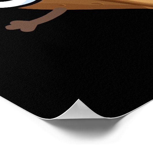 Nuts About You おもしろい Nut Puns Dark BG ポスター (角)