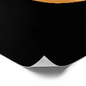 Nuts About You Funny Peanut Butter Pun Dark BG ポスター (角)